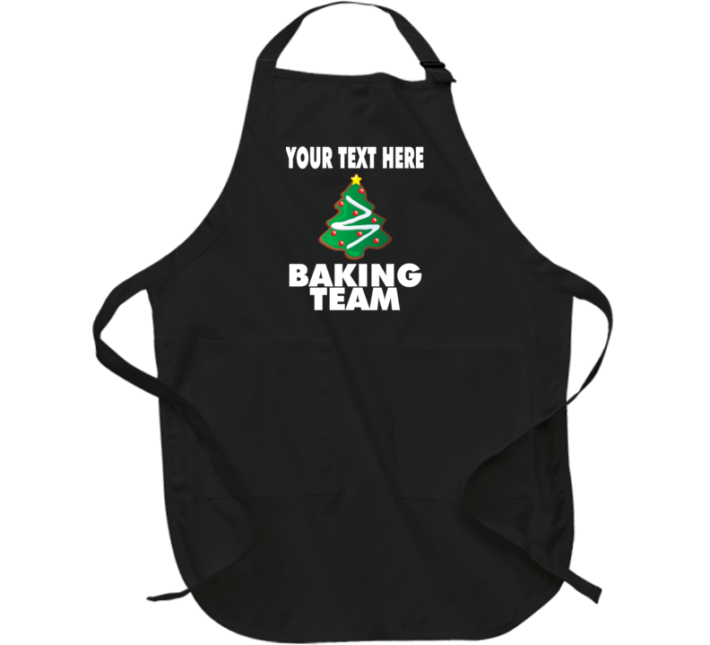 Baking Team Apron Custom Name Holiday Fan Apron