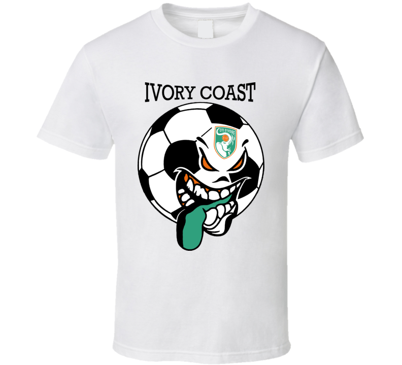 Ivory Coast Futbol Soccer Fan Mondial Aquipe Nationale Cote-d'Ivoire T Shirt