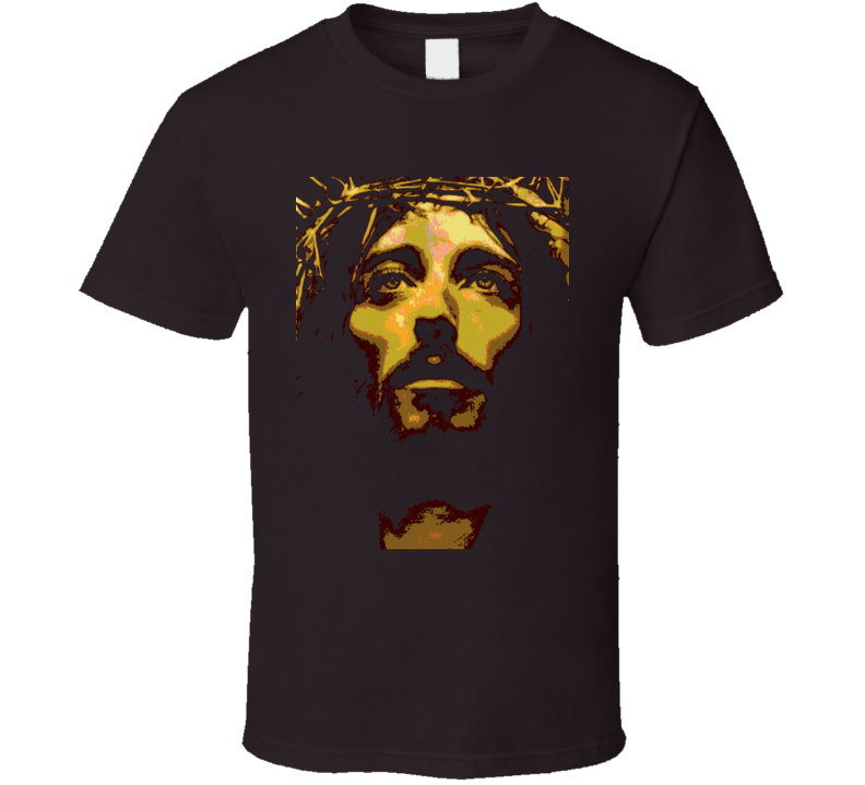 Jesus portrait with artistic effect t shirt painting look and feel Christian Pride Jesus shirts