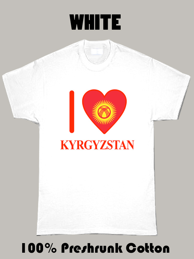 I Love Kyrgyzstan Olympics Country T Shirt