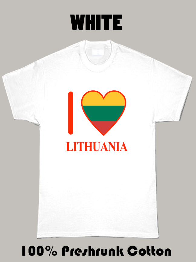 I Love Lithuania Olympics Country T Shirt