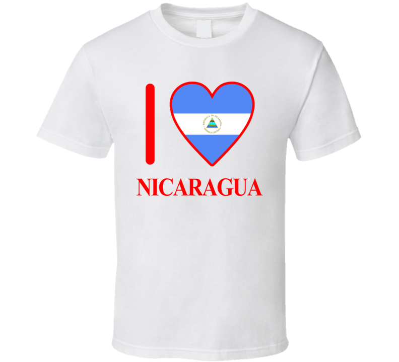 I Love Nicaragua Olympics Country T Shirt