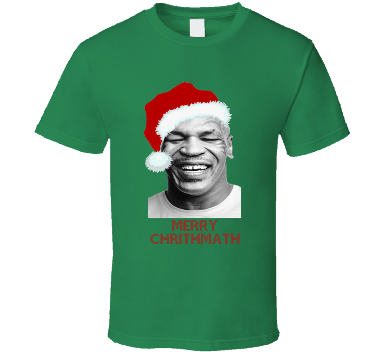 Mike Tyson Funny Christmas Ugly sweater style fan t-shirt Mike Tyson Funny Christmas Ugly sweater style fan t-shirt