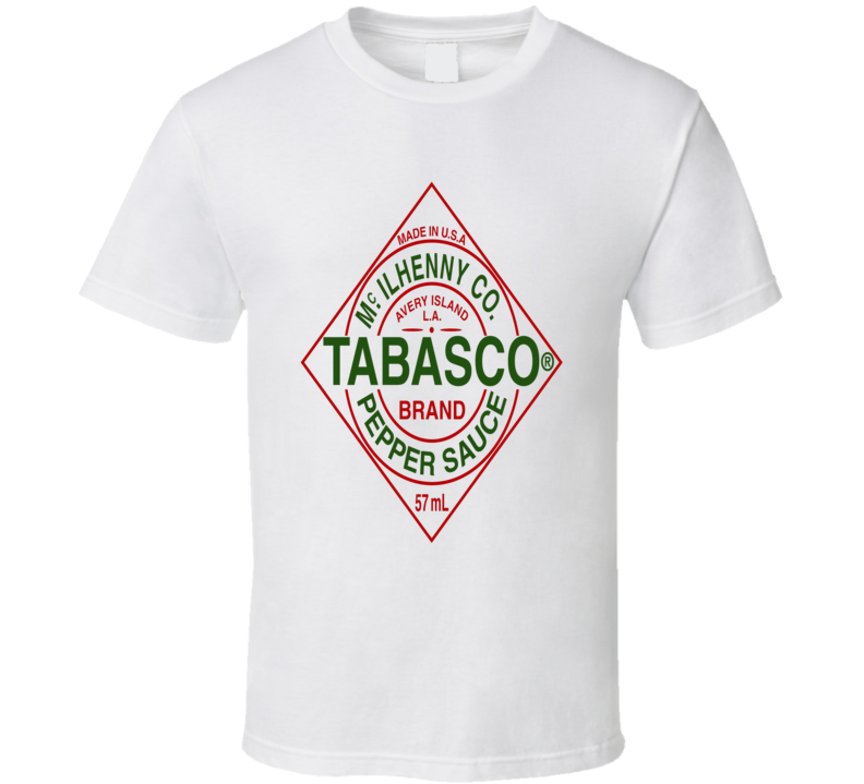 Tabasco hot pepper sauce buffalo wings food brand t-shirt Tabasco hot pepper sauce buffalo wings food brand t-shirt