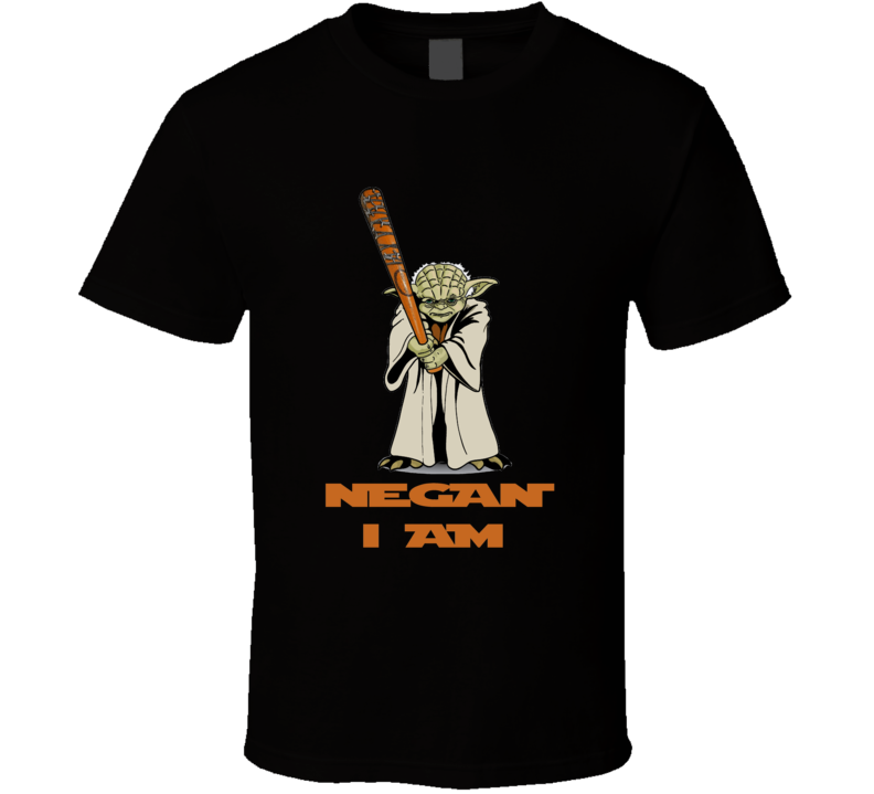 Walking Dead Star Wars Mash up Yoda Negan Lucille bat t-shirt Walking Dead Star Wars Mash up Yoda Negan Lucille bat t-shirt