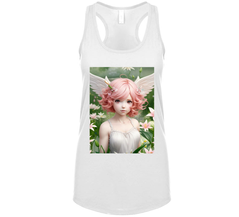 Angels And Fairies In Pink Tanktop Angels And Fairies In Pink Tanktop