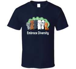 Embrace Diversity Animals Friends Group T Shirt 29147718