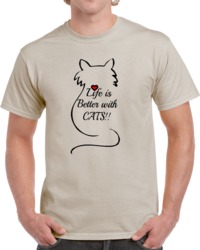 Life Is Better With Cats T Shirt 30633174