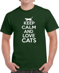 Keep Calm And Love Cats T Shirt 30638857