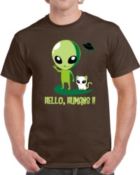 Hello Humans Martian Cat T Shirt 30944946