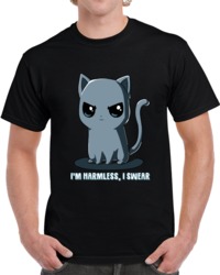 Cat I Am Harmless I Swear T Shirt 33180790