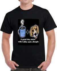 A Good Day Starts With Coffee And A Beagle .p T Shirt 33934449
