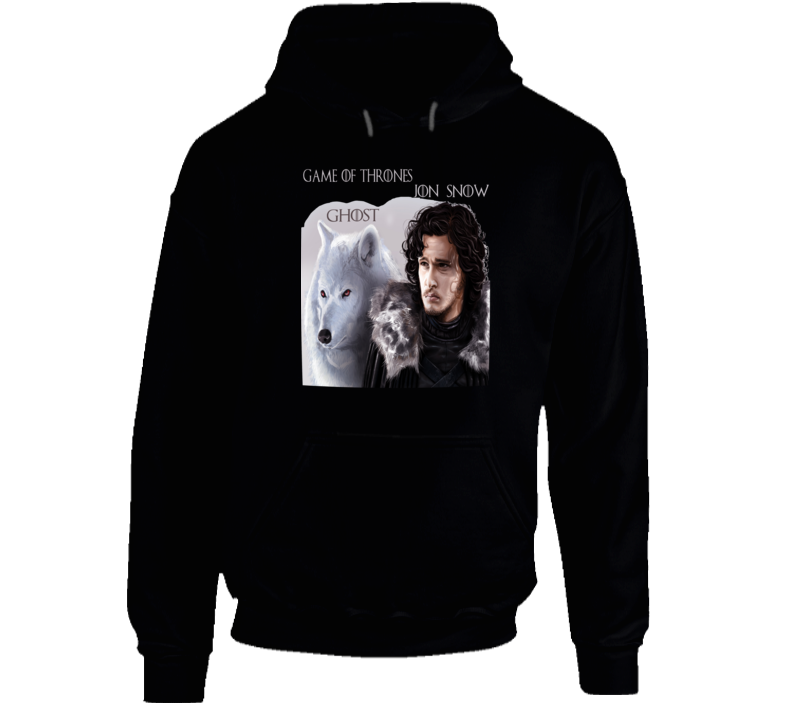 Jon Snow And Ghost  T Shirt Hoodie