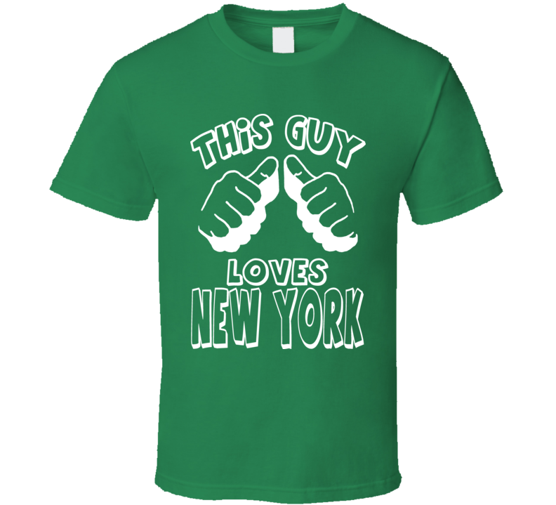 This Guy Loves New York Football Sports NYC T Shirt