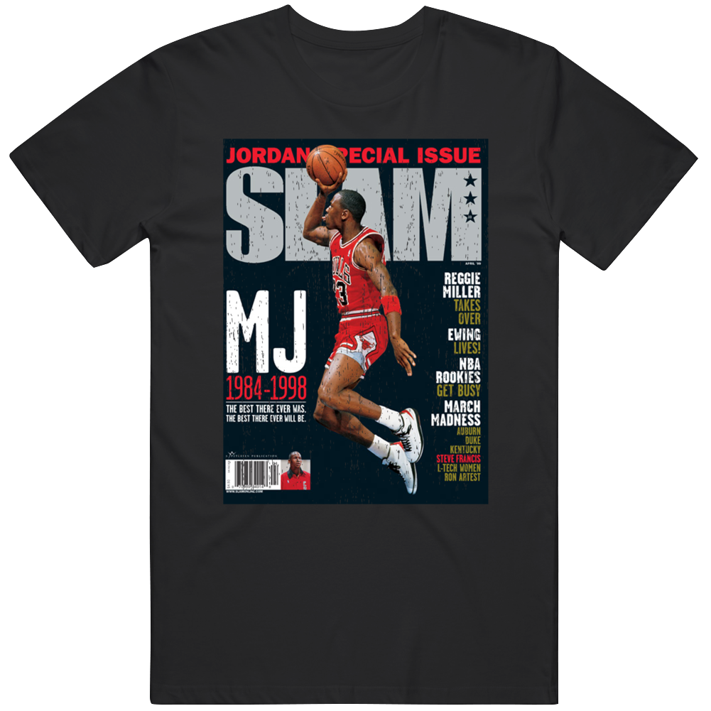 Slam Magazine Issue 33 Michael Jordan Popular Basketball Magazine Grunge Look T Shirt Slam Magazine Issue 33 Michael Jordan Popular Basketball Magazine Grunge Look T Shirt