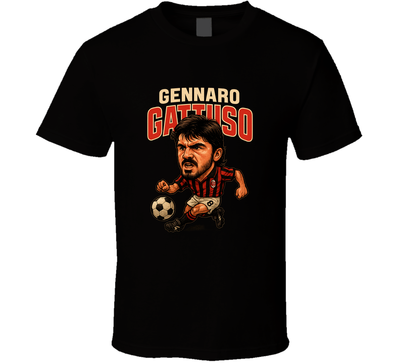 Gennaro Gattuso Vintage Retro Caricature Tee T Shirt Gennaro Gattuso Vintage Retro Caricature Tee T Shirt