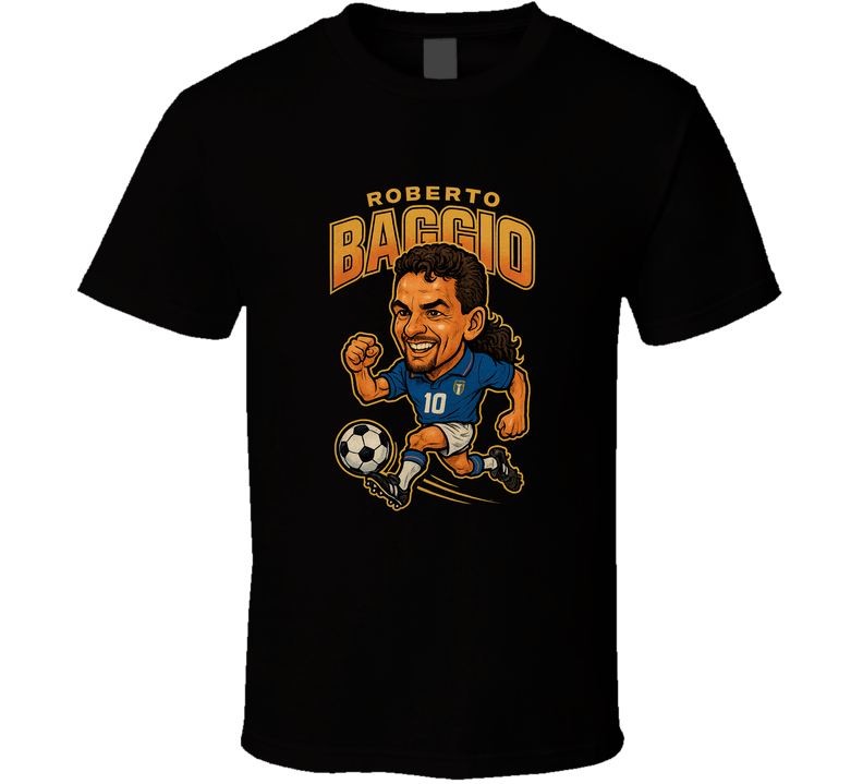 Roberto Baggio Vintage Retro Caricature Tee T Shirt Roberto Baggio Vintage Retro Caricature Tee T Shirt