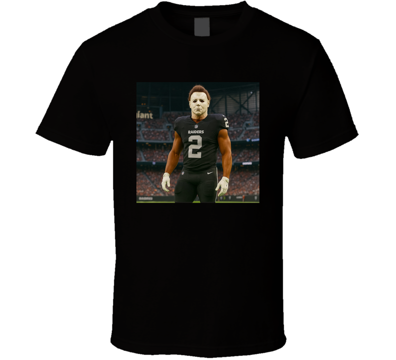 Ashton Jeanty Michael Myers Stance Halloween Mask Football Fan T Shirt Ashton Jeanty Michael Myers Stance Halloween Mask Football Fan T Shirt