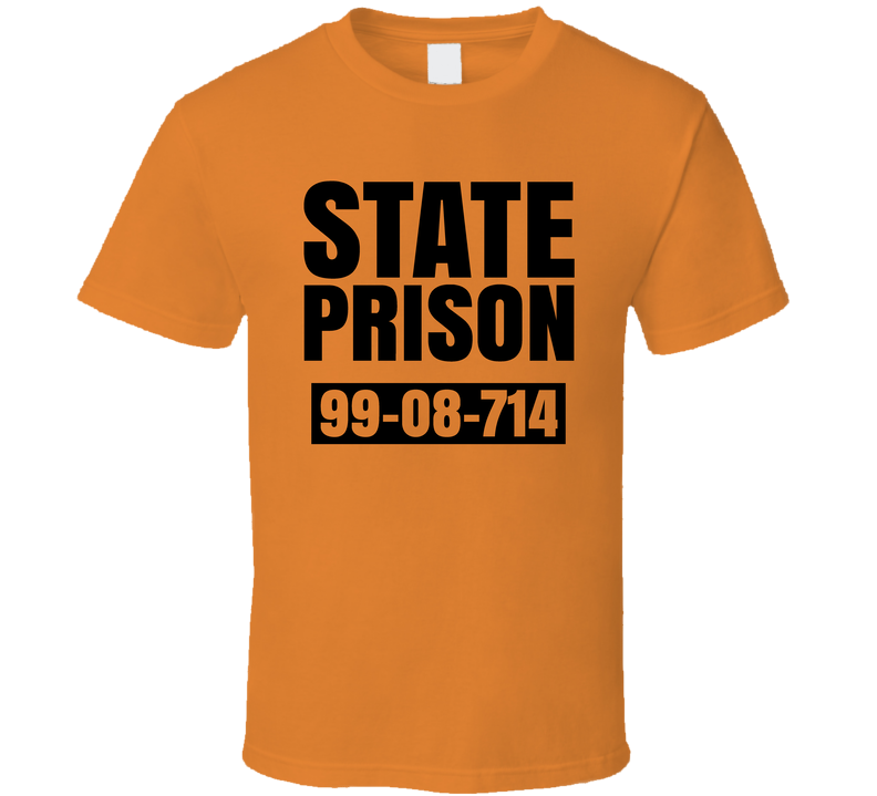 State Prison 99-08-714 Halloween Costume T Shirt State Prison 99-08-714 Halloween Costume T Shirt