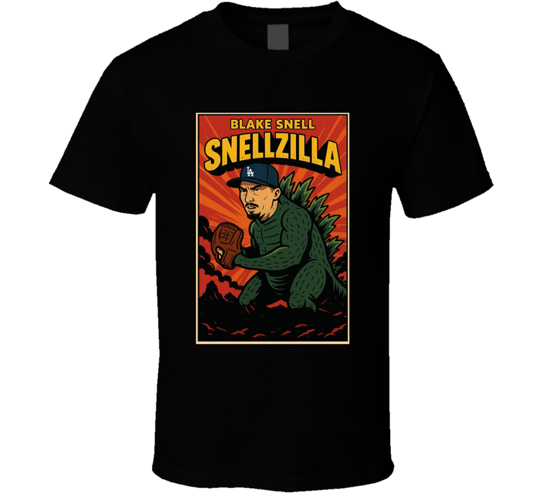 Blake Snell Snellzilla Los Angeles Baseball Fan T Shirt Blake Snell Snellzilla Los Angeles Baseball Fan T Shirt