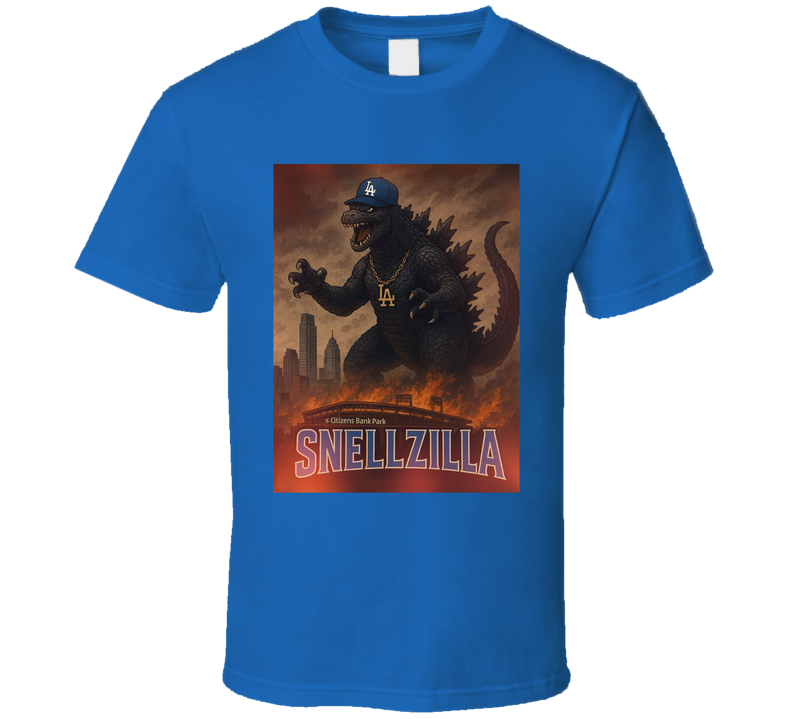 Snellzilla Blake Snell Los Angeles Baseball Fan T Shirt Snellzilla Blake Snell Los Angeles Baseball Fan T Shirt