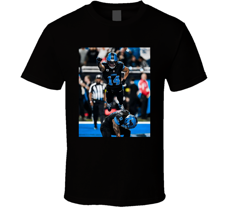Amon-ra St. Brown Superman Jump Football Fan T Shirt Amon-ra St. Brown Superman Jump Football Fan T Shirt