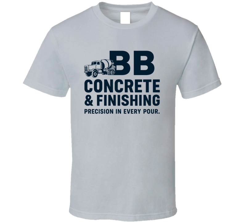 Bb Concrete Finishing Logo T Shirt
