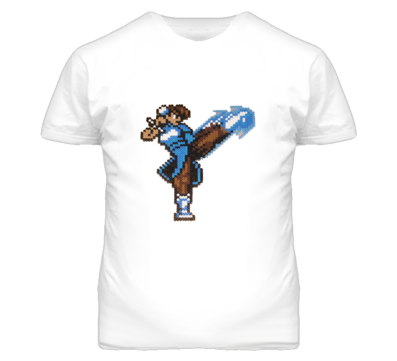 Chun Li Pixel Lightning Kick T Shirt