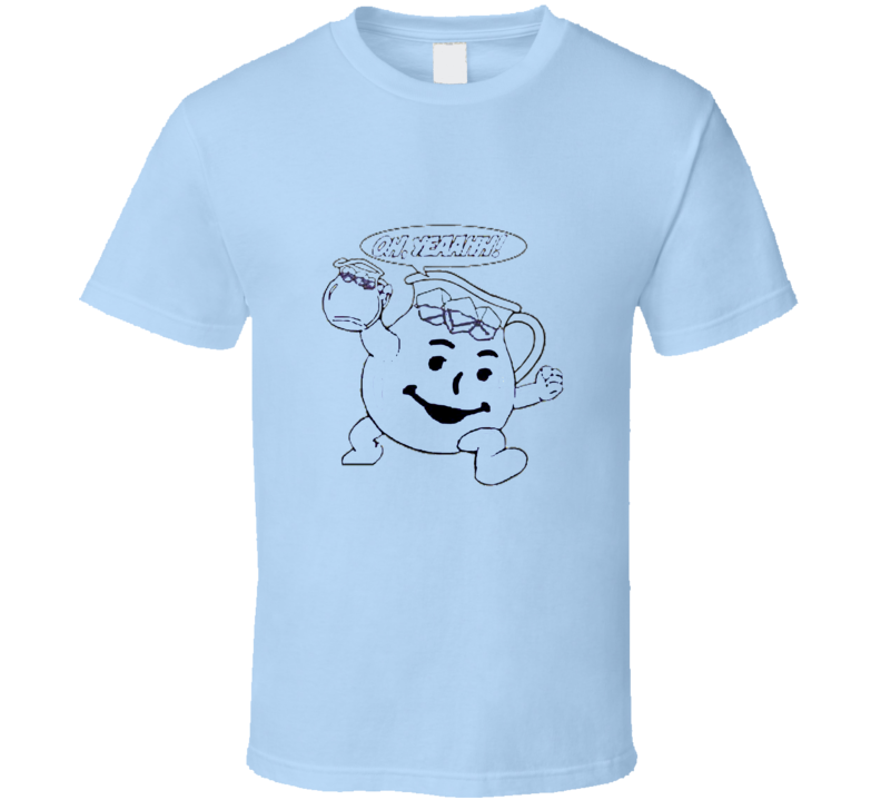 Light Blue Kool-aid distressed Style T Shirt Light Blue Kool-aid distressed Style T Shirt