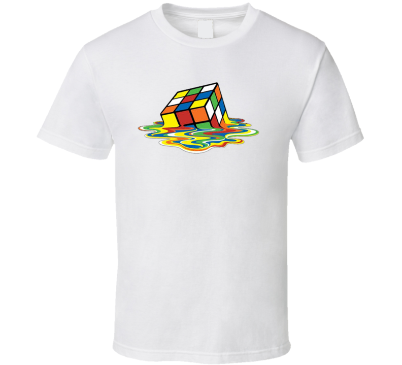 Melting Rubix Cube T Shirt