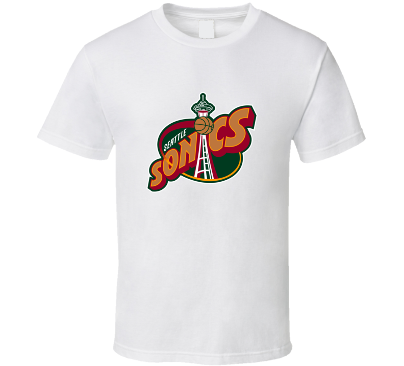 Retro Seattle Super Sonics  T Shirt