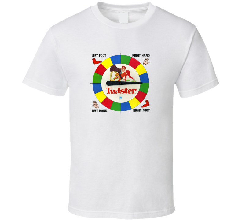 Old School Funy Twister Board Game T Shirt