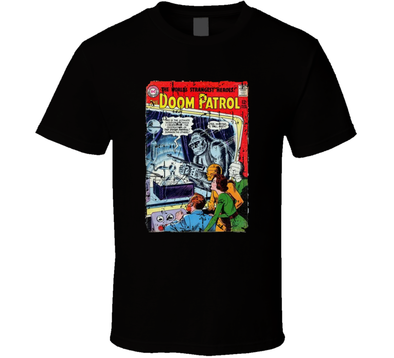 Doom Patrol Comic Book Distressed T-shirt Doom Patrol Comic Book Distressed T-shirt