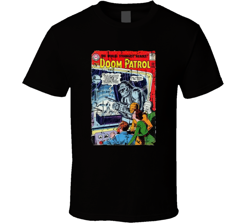 Doom Patrol Comic Book Distressed T-shirt