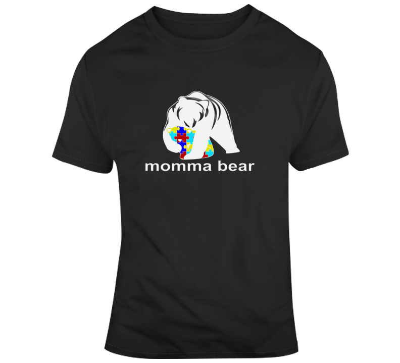 Momma Bear Autism Awareness T-shirt Momma Bear Autism Awareness T-shirt