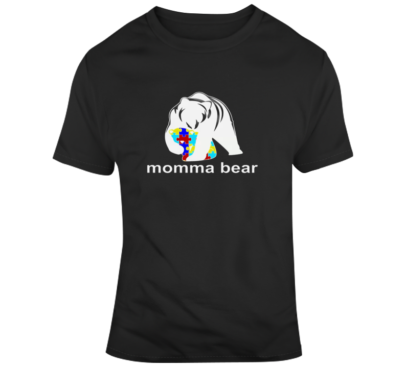 Momma Bear Autism Awareness T-shirt