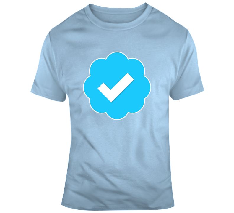 Cool Verified Twitter Instagram Logo Badge T-shirt