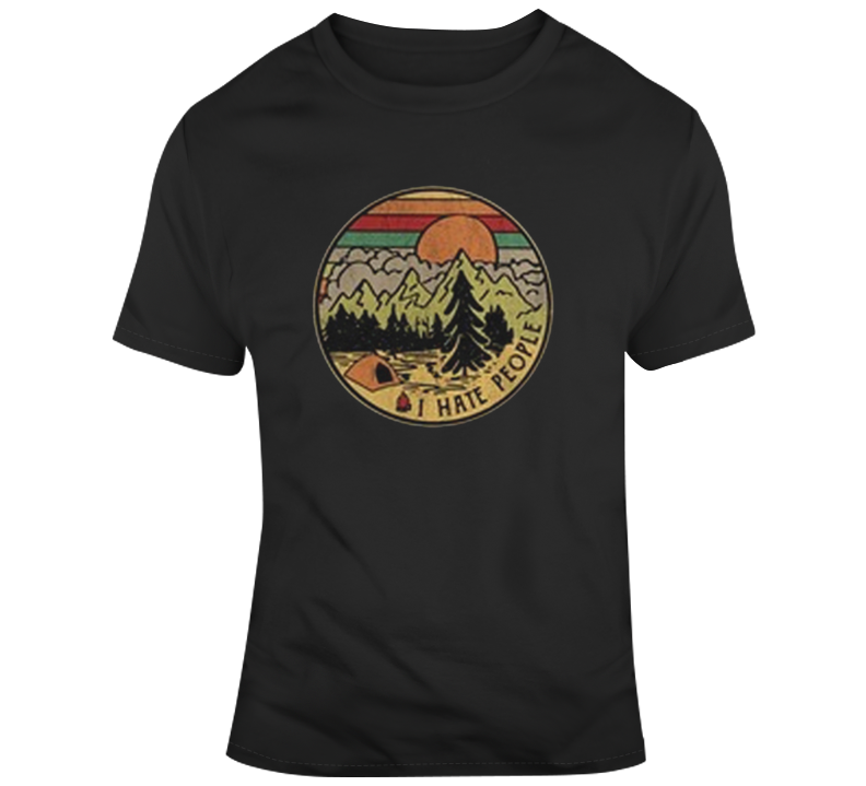 Camping I Hate People Vintage Look T-shirt Camping I Hate People Vintage Look T-shirt