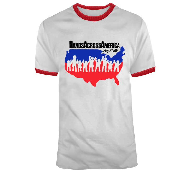 Hands Across America T-shirt Hands Across America T-shirt