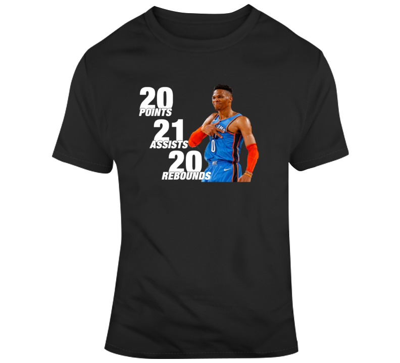 Russell Westbrook 20 20 20 Game T-shirt Russell Westbrook 20 20 20 Game T-shirt