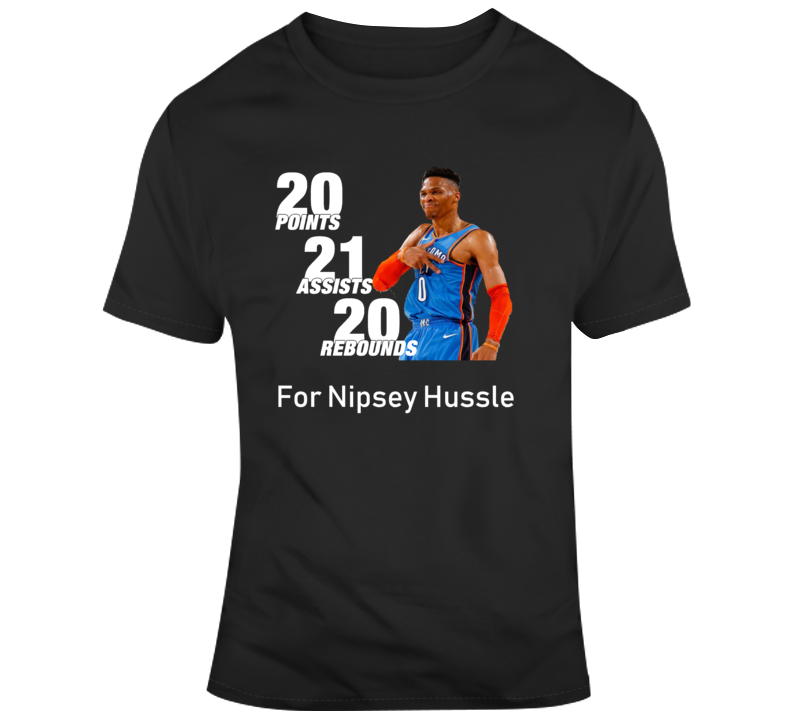 Westbrook 20 20 20 Game For Nipsey Hussle T-shirt Westbrook 20 20 20 Game For Nipsey Hussle T-shirt