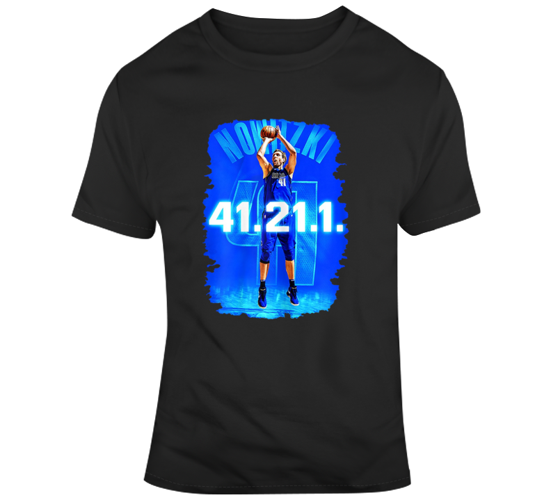 Dirk 41 21 1 Dirk Nowitzki Career Retired T-shirt T Shirt