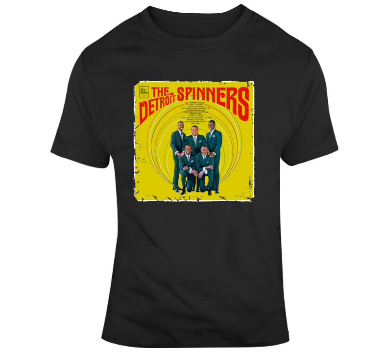 The Detroit Spinners Group Vintage T Shirt The Detroit Spinners Group Vintage T Shirt