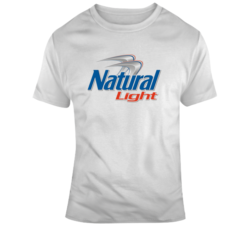 Natural Light Beer Company Fan Logo T Shirt