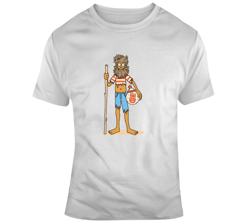 Castaway Wilson Waldo Worn Look Parody T Shirt