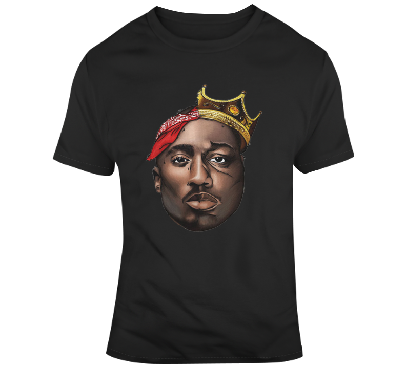 Biggies And Pac Merge Combination T Shirt Biggies And Pac Merge Combination T Shirt