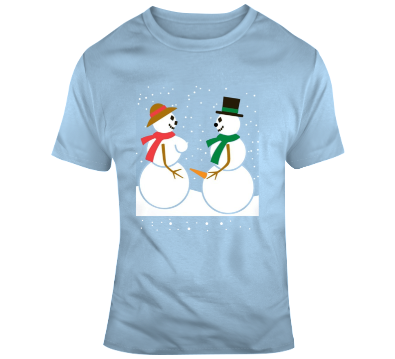 Walmart Snow Couple Adult Funny Parody T Shirt