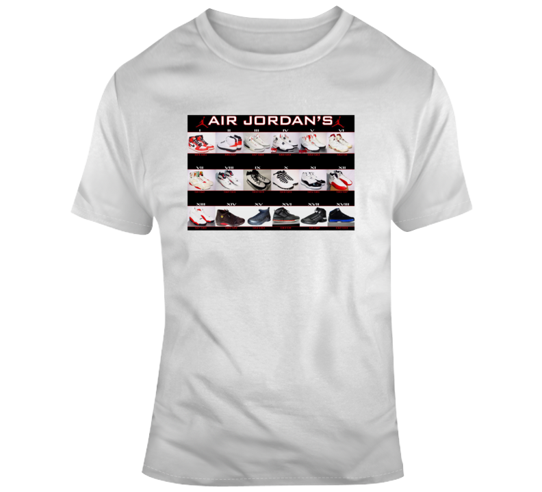 Air Jordan 1 To 23 Jordan Collection T Shirt Air Jordan 1 To 23 Jordan Collection T Shirt