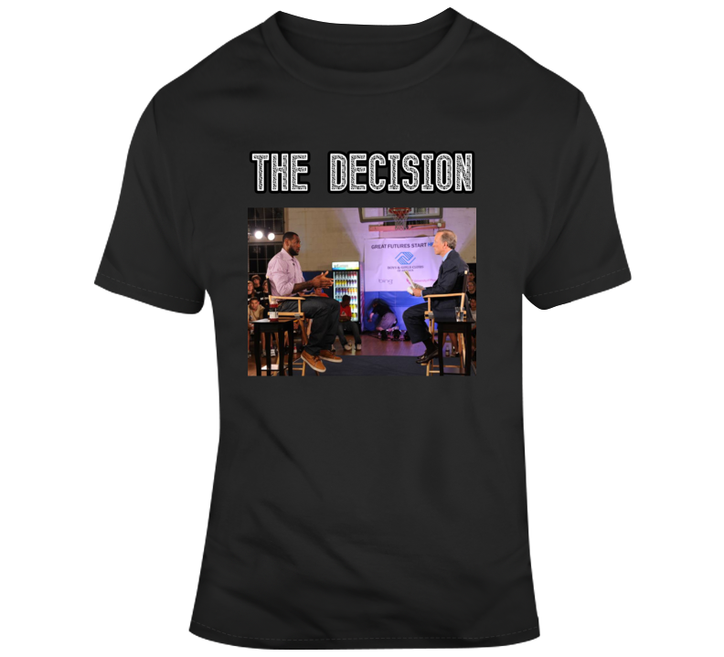 Lebron James The Decision Interview T Shirt Lebron James The Decision Interview T Shirt