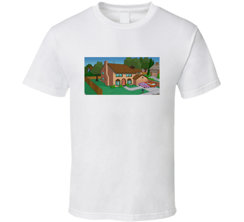 The Simpson House Retro Cartoon T Shirt The Simpson House Retro Cartoon T Shirt